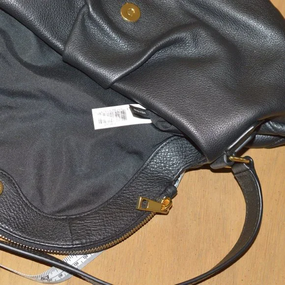 New Marc Jacobs New York Black Italian Leather Crossbody Bag NWT - Picture 12 of 12